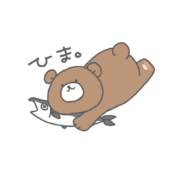 [LINEスタンプ] くま時々あざらし