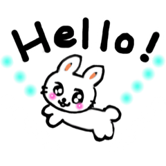 [LINEスタンプ] ふわっとウサピョン〜USApyon☆