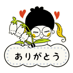 [LINEスタンプ] おっとりブルーベリーちゃん