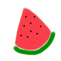 [LINEスタンプ] すいかちゃん！