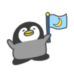 [LINEスタンプ] 前世人間だったペンギン