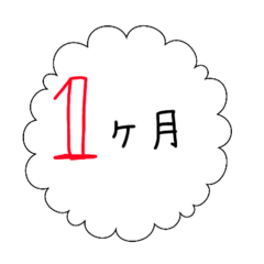 [LINEスタンプ] 月日スタンプ