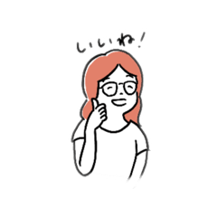 [LINEスタンプ] 眼鏡のけいこさん
