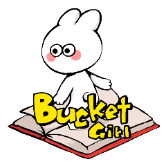 [LINEスタンプ] バケットうさぎ