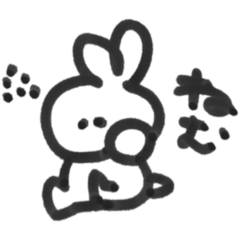 [LINEスタンプ] ぷりゅみの森のうさみ