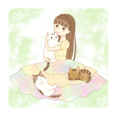 [LINEスタンプ] ほのぼのスタンプ^._.^(文字なし)