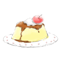 [LINEスタンプ] 手描きスイーツ、デザート（水彩風）