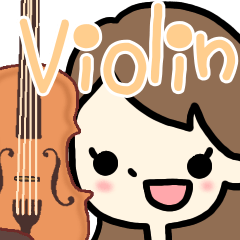 [LINEスタンプ] バイオリン大好きガール 2