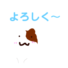 [LINEスタンプ] 三毛猫風ハムスター