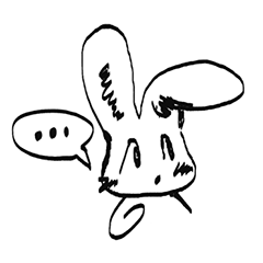 [LINEスタンプ] ののランダムウサギ