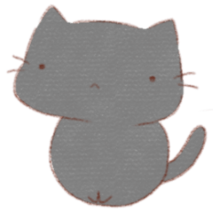 [LINEスタンプ] ねこスタンプ（黒猫）