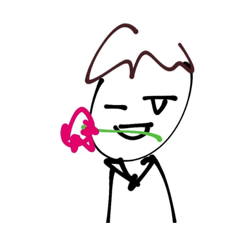 [LINEスタンプ] [背景付]美術成績4と2の集大成