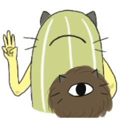 [LINEスタンプ] サボテンさん3 -タンブル猫登場！