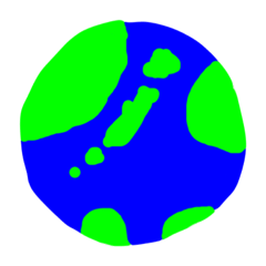 [LINEスタンプ] 地球説？