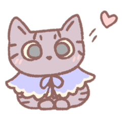 [LINEスタンプ] ふんわりねこのミミちゃん