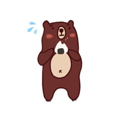[LINEスタンプ] ぼーっとクマ