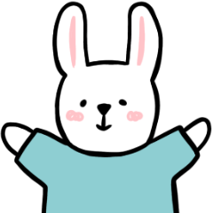 [LINEスタンプ] パステル うさぎ