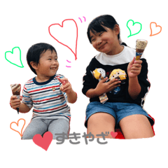 [LINEスタンプ] nia ＆ hina