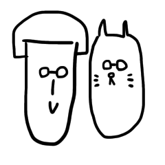 [LINEスタンプ] シンプルなめがね族