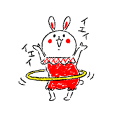 [LINEスタンプ] もちうさのもっちり生活