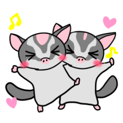 [LINEスタンプ] 人生をswitchするフクロモモンガ