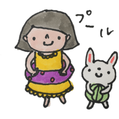 [LINEスタンプ] 手書き「ゆきちゃんと仲間たち②」