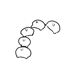 [LINEスタンプ] なんかかわいいしろいやつ