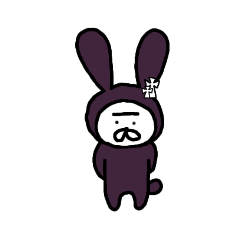 [LINEスタンプ] まゆぎちゃん(ダーク)