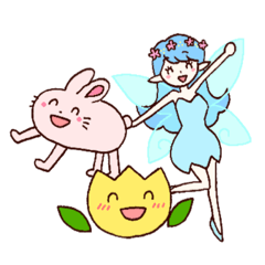 [LINEスタンプ] お花ちゃんとおともだち