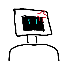 [LINEスタンプ] テレビヘッド君 2