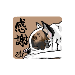 [LINEスタンプ] こまいぬ見習い！！こげお 第2段