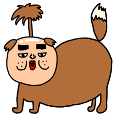 [LINEスタンプ] riekimの犬のスタンプ。