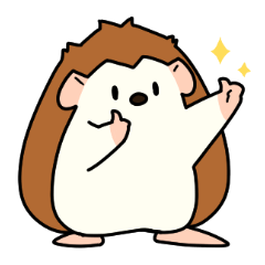 [LINEスタンプ] 気持ちを伝えるハリネズミ