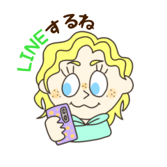 [LINEスタンプ] アメリカンガールのアメリア