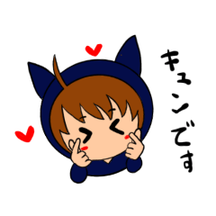 [LINEスタンプ] 猫耳パーカー女子スタンプvol.2