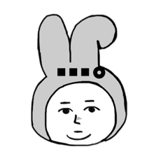 [LINEスタンプ] cold，rabbit