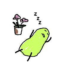 [LINEスタンプ] とても眠い