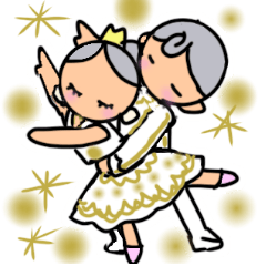 [LINEスタンプ] バレエちゃんと  パドドゥ