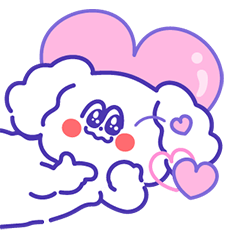 [LINEスタンプ] 可哀想に笑う犬の画像（メイン）