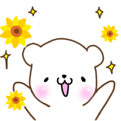 [LINEスタンプ] かわいい＊しろくまさんの日常