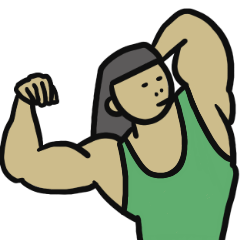 [LINEスタンプ] マッスルポーズ