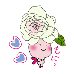 [LINEスタンプ] 【お花とおやつ】妖精たちのゆるいあいさつ