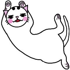 [LINEスタンプ] 白猫テンテン2