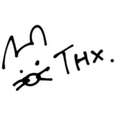 [LINEスタンプ] シンプルな英語のねずみスタンプ