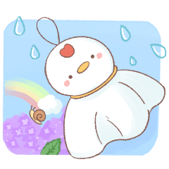 [LINEスタンプ] ひよコケ 梅雨のスタンプ