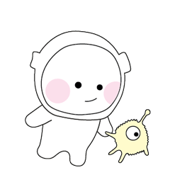 [LINEスタンプ] 私はブラックホールで生まれました.