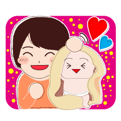 [LINEスタンプ] ぽちゃかわ赤ちゃんお母さんの日常