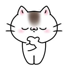 [LINEスタンプ] 日常で使いやすい白い猫スタンプ 2