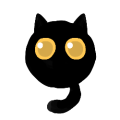[LINEスタンプ] くろねこちゃん ～にゃほにゃほ暮らし1～