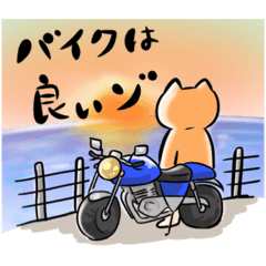 [LINEスタンプ] バイクが好きな猫のスタンプ